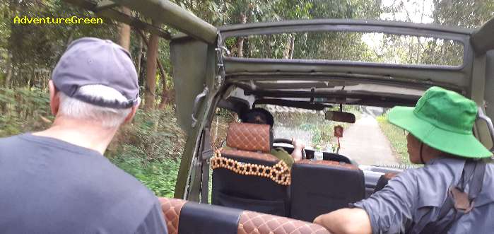 Jeep tour for birdwatching at the grassland of Cat Tien National Park