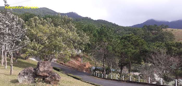 Trekking and hiking adventure to the summit of Mount Lang Biang, outside of Da Lat, Vietnam