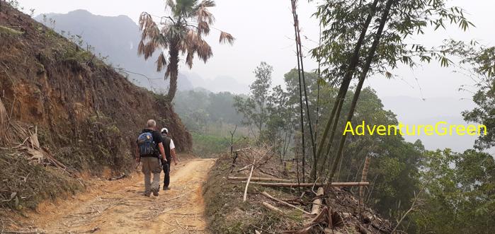 Trekking hiking tour at the Pu Luong Nature Reserve in Vietnam