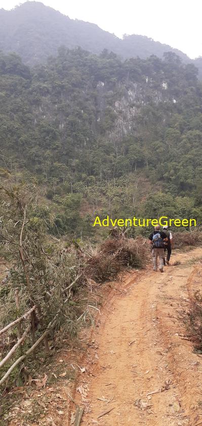 Trekking hiking tour at the Pu Luong Nature Reserve in Vietnam