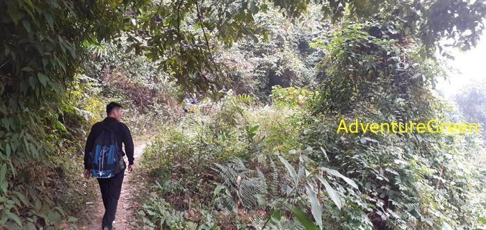 Trekking hiking tour at the Pu Luong Nature Reserve in Vietnam