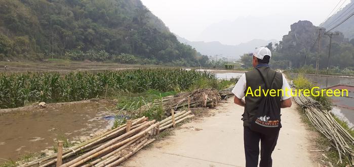 Trekking hiking tour at the Pu Luong Nature Reserve in Vietnam