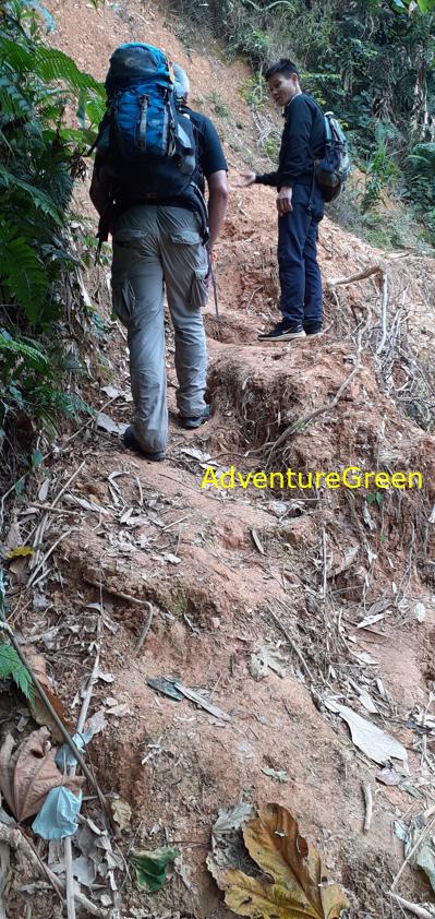 Trekking hiking tour at the Pu Luong Nature Reserve in Vietnam