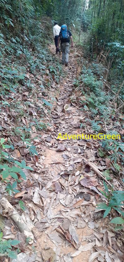 Trekking hiking tour at the Pu Luong Nature Reserve in Vietnam