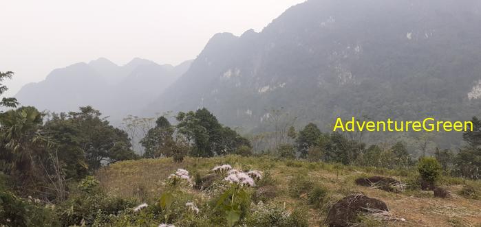 Trekking hiking tour at the Pu Luong Nature Reserve in Vietnam