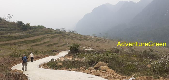 Trekking hiking tour at the Pu Luong Nature Reserve in Vietnam