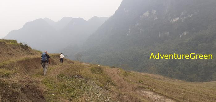 Trekking hiking tour at the Pu Luong Nature Reserve in Vietnam