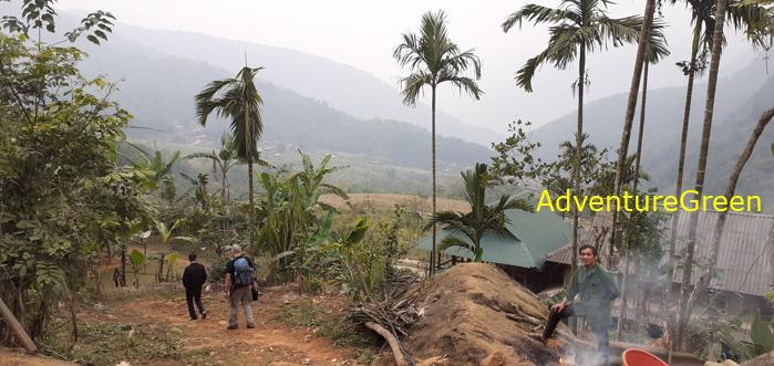 Trekking hiking tour at the Pu Luong Nature Reserve in Vietnam