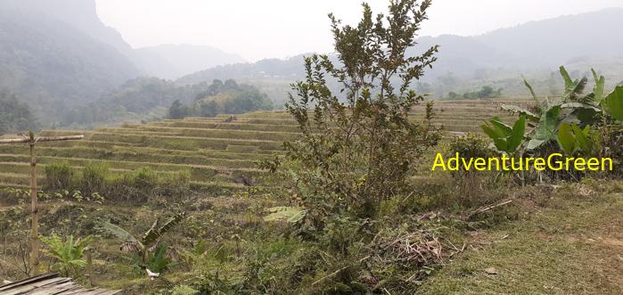 Trekking hiking tour at the Pu Luong Nature Reserve in Vietnam