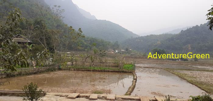 Trekking hiking tour at the Pu Luong Nature Reserve in Vietnam