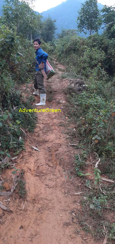 Trekking to the Pu Luong Mountain Peak